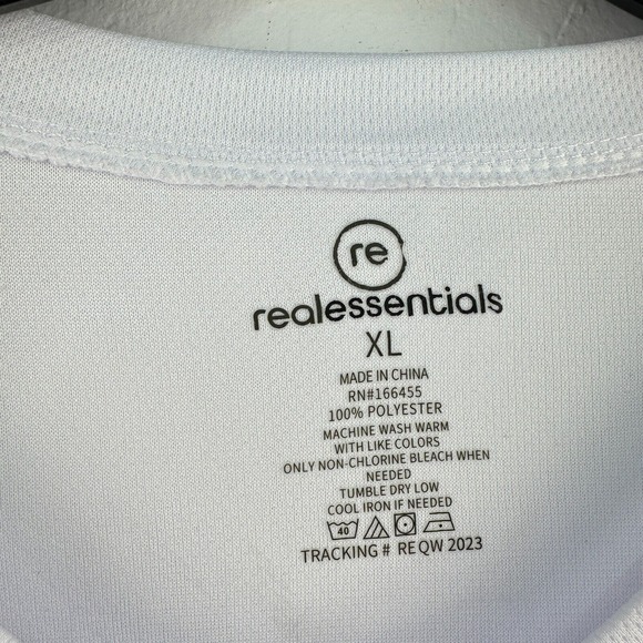 Real Essential Undershirt Mens Extra Large White V-neck Short Sleeve Minimalist - Picture 6 of 6